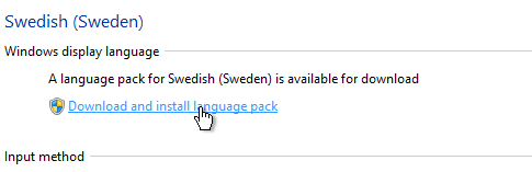 Install Language Pack